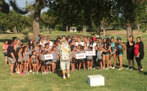 Lemoore and Hanford youth cheerleaders participated in a Youth Cheer Camp held July 22 in Hanford's Hidden Valley Park.